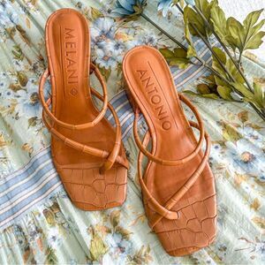 Antonio Melani block heel sandals.